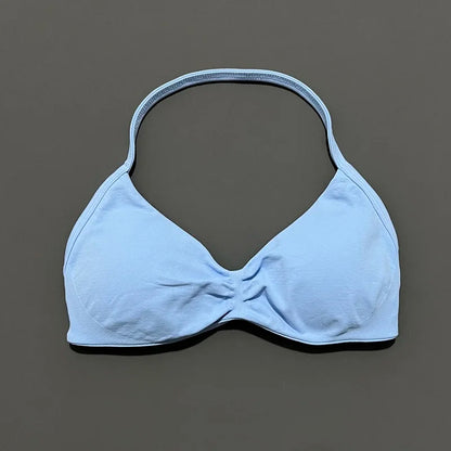 Impact Sports Bra - Seamless Yoga Halter Top for Women | High Support Fitness Workout Bra