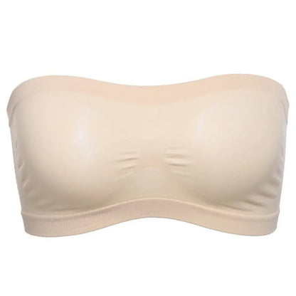 Strapless Tube Bra - Breathable Mesh Wireless Bra for Women | Summer Crop Top Bralette