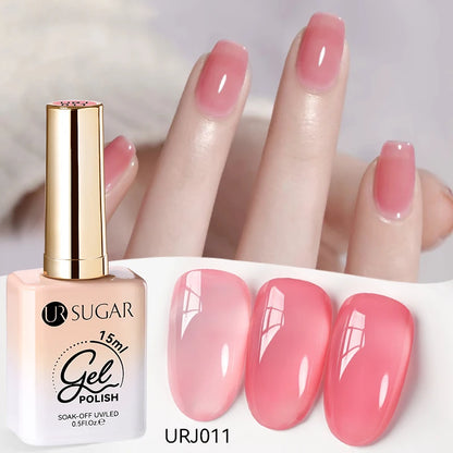 Jelly Gel Polish - Eco Friendly Semi Permanent UV LED Nail Polish for Salon Use