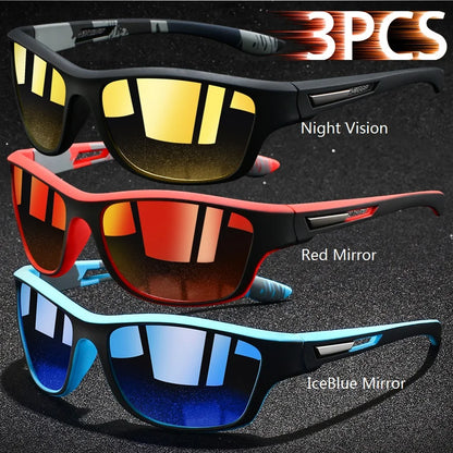 Vintage Sports Sunglasses - UV400 Cycling Fishing Running Eyewear for Men and Women