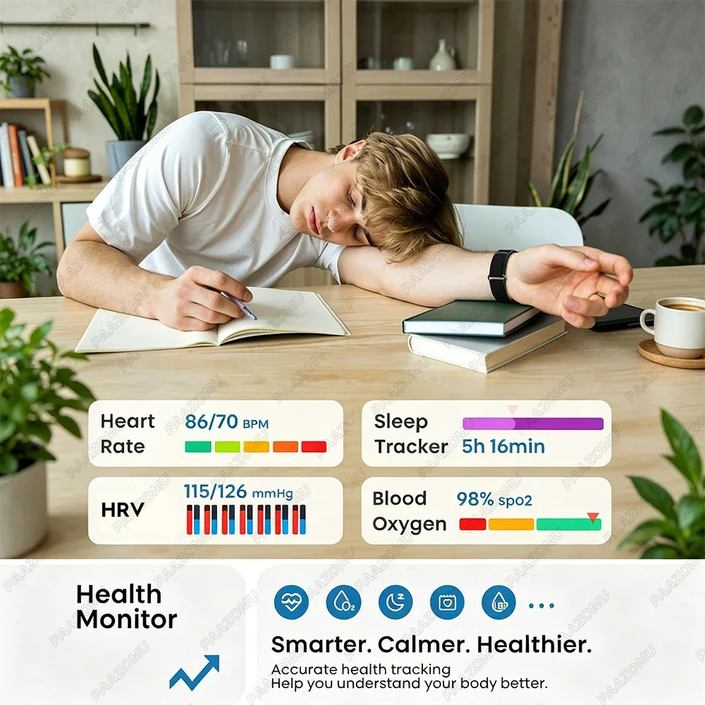 No Screen Smart Bracelet Health Fitness Tracker 24/7 Heart Monitor Sleep Tracker Multi-Sport Tracker Wristband for Android iOS