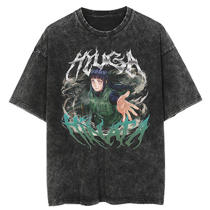 Hip Hop Streetwear T Shirt Japanese Anime Naruto Print T-Shirt Men Harajuku Cotton Tshirt Summer Short Sleeve Tops Tees