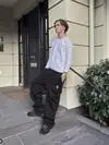 Autumn Men's Casual Sports Zipper Embroidered Straight Leg Drawstring Pants