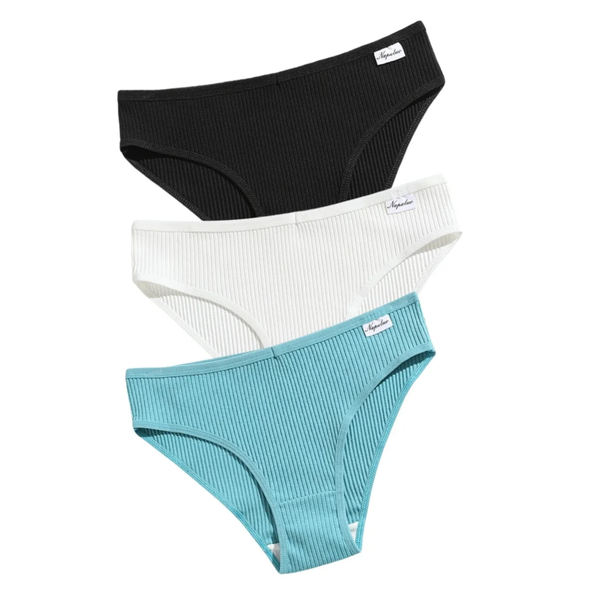 3Pcs/Set Cotton Panties Women Solid Color Soft Breathable Briefs Female Underpants Comfort Stretch Sexy Lingerie S-XL