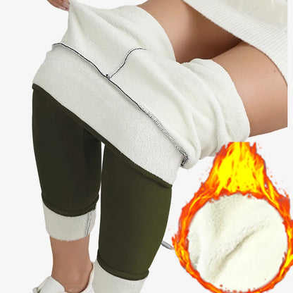 Winter Warm Leggings - High Waist Skinny Stretch Velvet Pants for Women