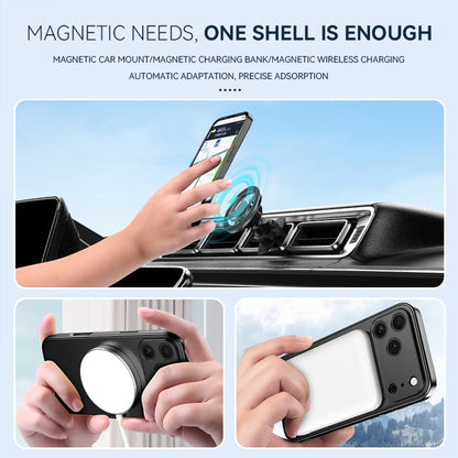 Wireless Charging Cover Lens Protection  Phone Case For iPhone 17 Pro Max 17 Pro 13 15 16 14 Air Luxury Folding Stand Magnetic