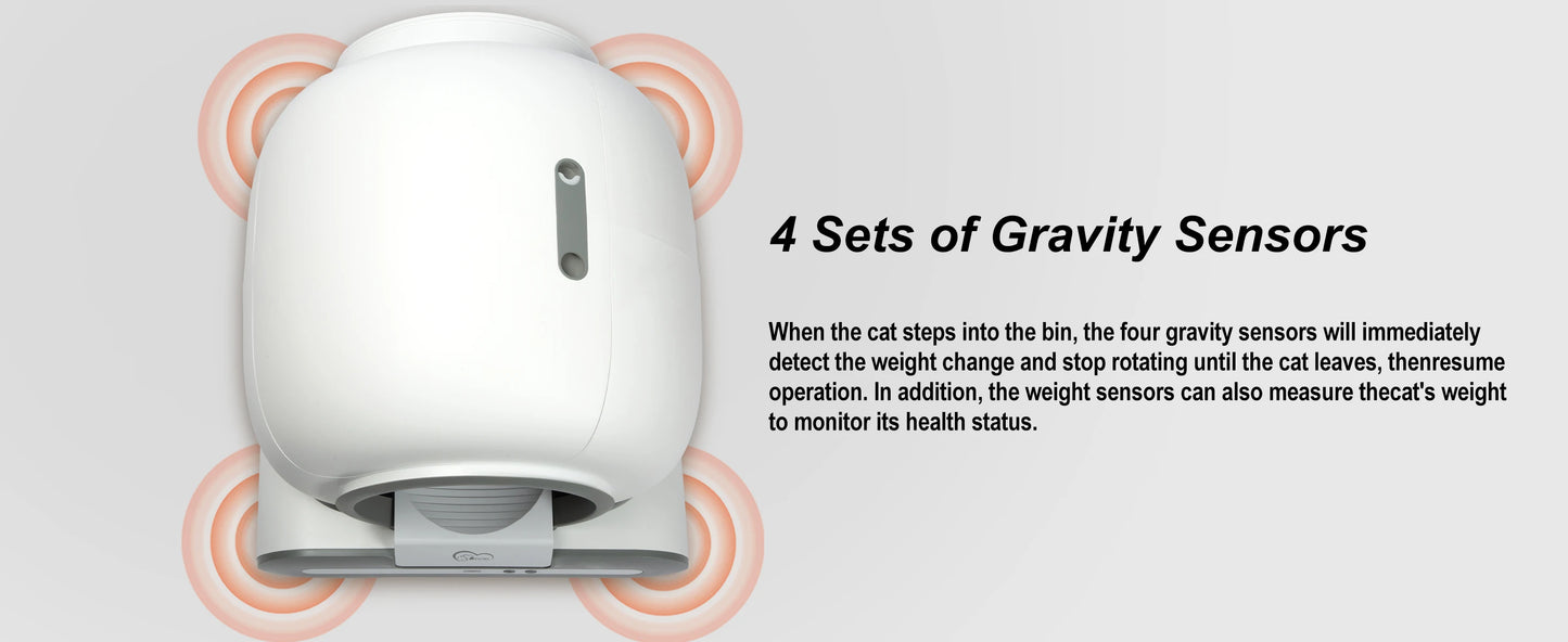 Automatic Self-Cleaning Cat Litter Box with App Control  Litter Mat for Large Cats - ZOOMNSTORE