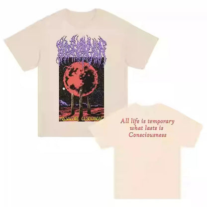 2025 Summer New Y2K Top T-shirt BLOOD INCANTATION Band Dark Metal Wind Rock American Loose Men's and Women's T-shirt