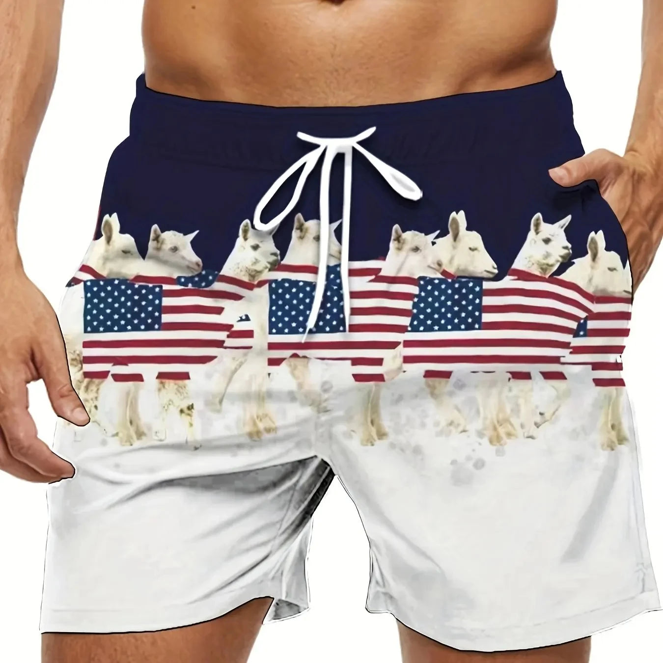 Men's Swim Shorts | Lightweight Polyester Beach Shorts - Sporty, Quick Dry Swimwear