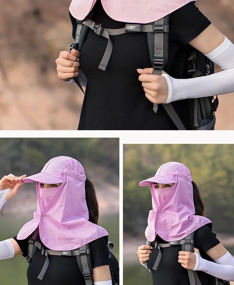 Adjustable Outdoor Fishing Hat Sunscreen Protection Breathable Sunshade Foldable Men Women Hiking Camping Casual Fishing Cap