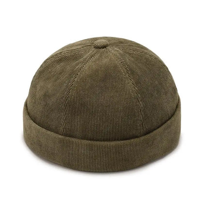 Retro Dome Beanie Hat For Men And Women Brimless Hats Skullcap Docker Adjustable Solid Color Novelty Cotton Caps Men Bonnet