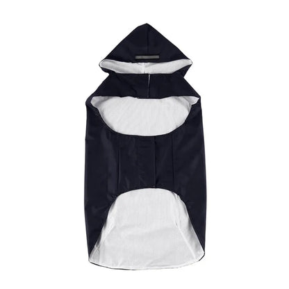 Dog Raincoat Waterproof Hoodie Jacket Rain Poncho Pet Rainwear Clothes with Reflective Stripe for All Sizes Big Puppies