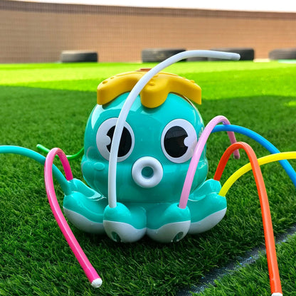 Octopus Sprinkler Water Spray Outdoor Toy Backyard Garden Water Toys Summer Yard Cartoon Splash Sprinkler Baby Bath Toy for Kids