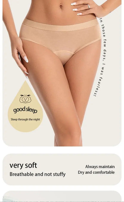 1/4PCS Women Period Panties Heavy Flow Leakproof Underwear Cotton Postpartum Menstrual Physiological Panty Teens Briefs S-3XL