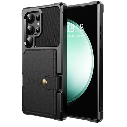 Card Wallet Case for Samsung Galaxy S24 S23 FE S25 Plus S22 S21 S26 Ultra A17 A37 A56 A36 A55 A35 A15 A54 A34 A52S A05S A05 A16