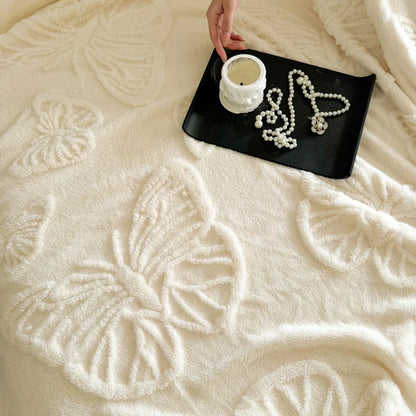 Winter Flannel Blanket - Coral Fleece Solid Color Nap Blanket - ZOOMNSTORE