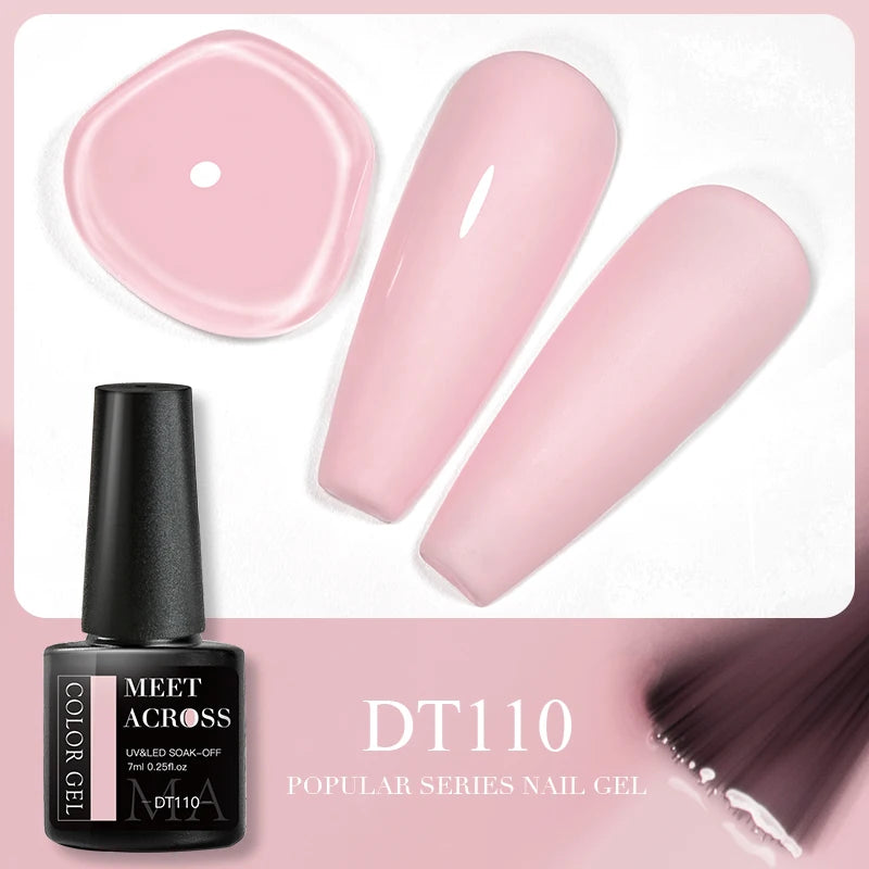Pink Dried Flower Gel Nail Polish - Natural Flower Fairy Art Soak Off UVLED Varnish