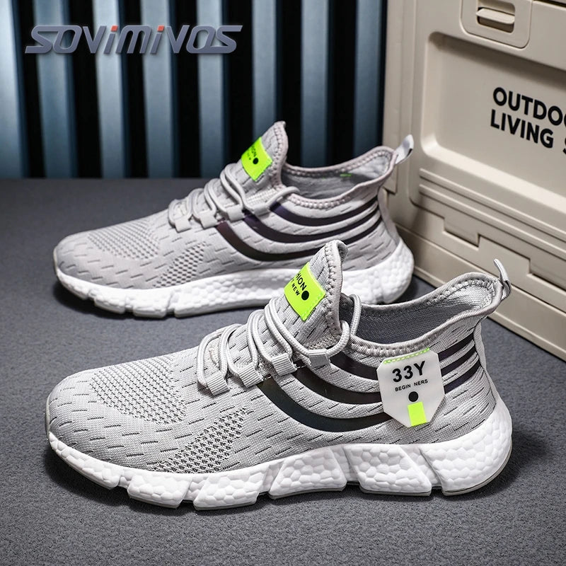 Men's Mesh Breathable Casual Shoes Non-Slip Stable Shock Absorption Lightweight Sneakers Couple Basket Homme 2020 la sportiva