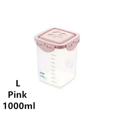 Plastic Food Storage Container - Multi Size Stackable Storage Containers for Refrigerator Use