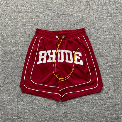 High Quality Streetwear Multi-color Rhude Beach Shorts Men Women Loose Breathable Casual Shorts