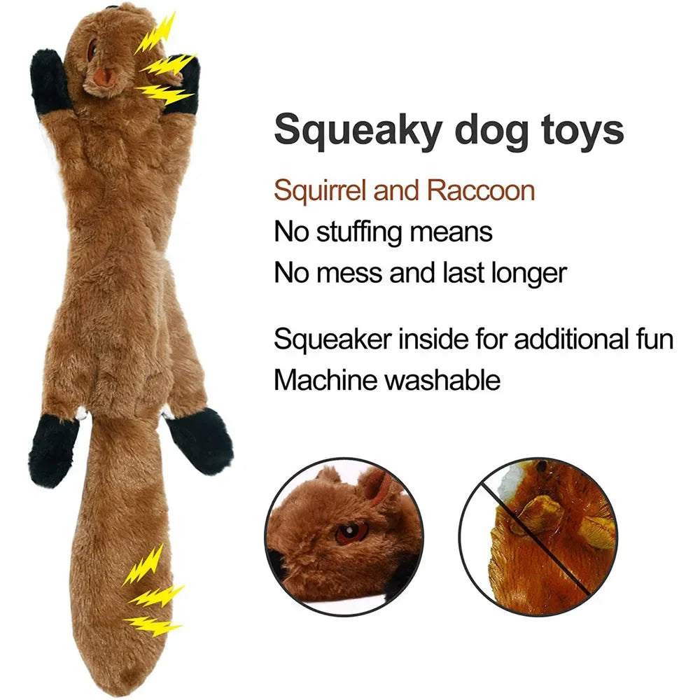 Simulated Animal Dog Chew Toy - 45cm Plush Squeaker Holster - ZOOMNSTORE
