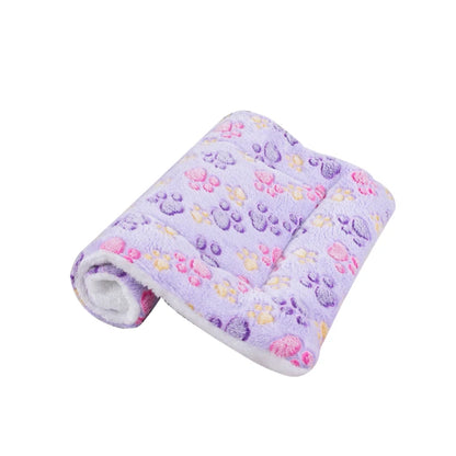 Dogs Bed Flannel Thickened Blanket Cushion Washable Dog Puppy Bed Accessories Medium Pet Large Basket Small Mat Warm Sofa Kennel