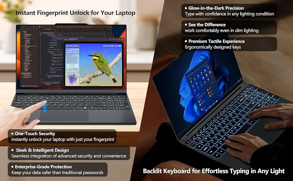 15.6" Gaming Laptop intel Core i9 10980HK Windows 11 Pro Notebook PC Gamer 16GB DDR4 1TB SSD IPS 1920*1080 Fingerprint Computer