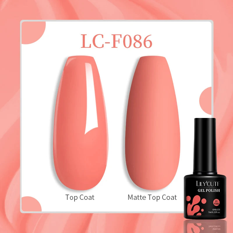 Gel Nail Polish - LILYCUTE UV Gel Varnish 7ML | Soak Off, Long Lasting Colors