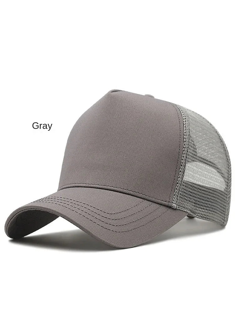 Big Head Man Large Size Mesh Baseball Hats Outdoors Plus Size Sport Caps Dad Oversize Trucker Cap 56-61cm 62-66cm