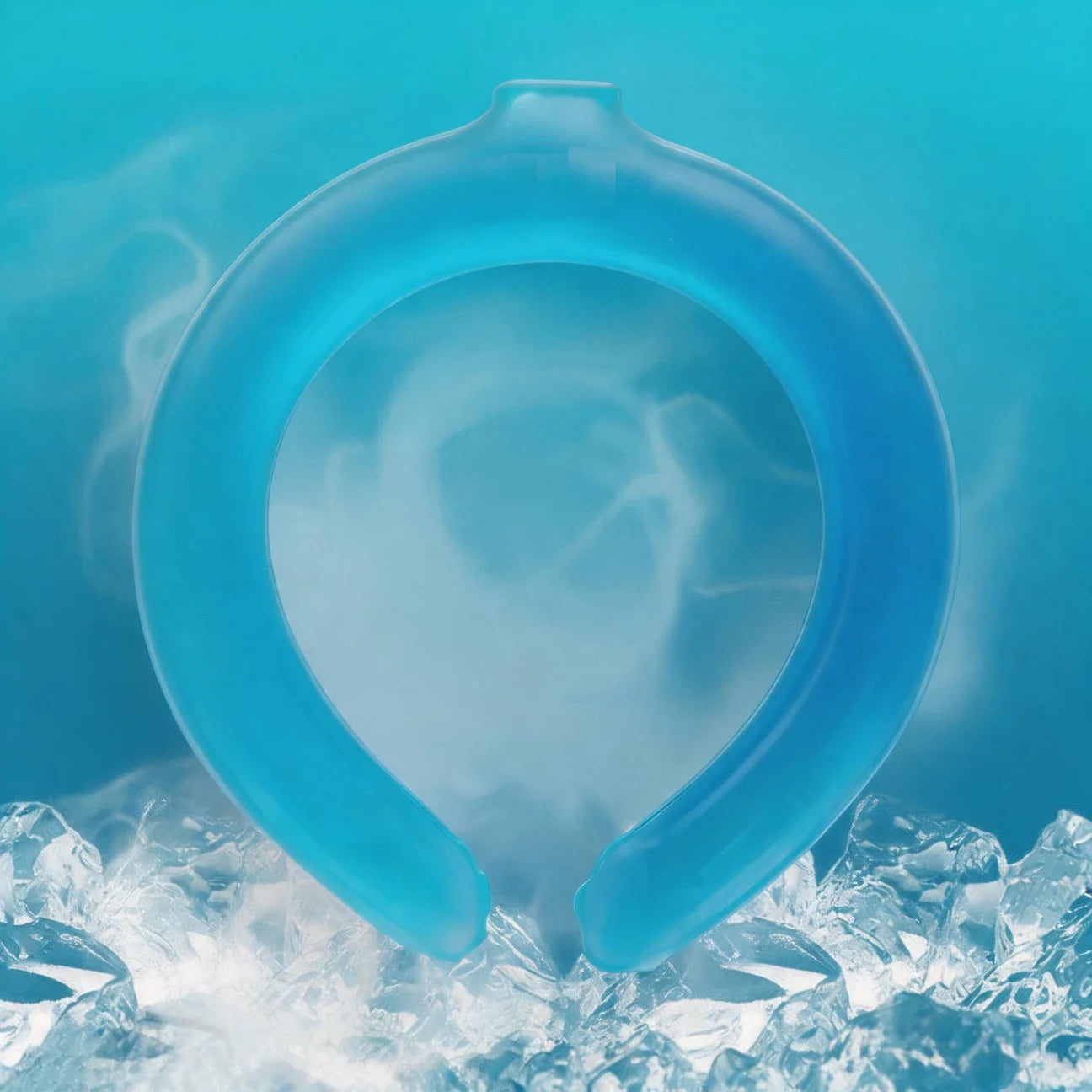 Summer Neck Cooling Ring Lasting Neck Wearable Gel Ice Pack Reusable Ice Cushion Portable Outdoor Sports Cooling Accessories
