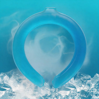 Summer Neck Cooling Ring Lasting Neck Wearable Gel Ice Pack Reusable Ice Cushion Portable Outdoor Sports Cooling Accessories