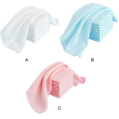 5-10PCS Baby Gauze Diapers 100% Cotton Baby Nappy for Newborn Changing 43x45cm Washable Reusable Double Layer Soft Baby Towels