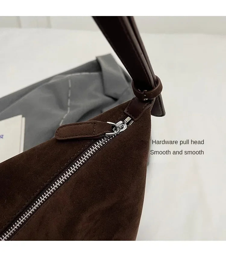 Retro Shoulder Bag – Women's Tote Bag With Large Capacity | Zipper Closure