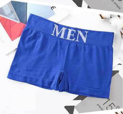 5PCS Thin High Elastic Men's Boxers Comfortable Plain Color Boxer Briefs Breathable Solid Underpants for Men