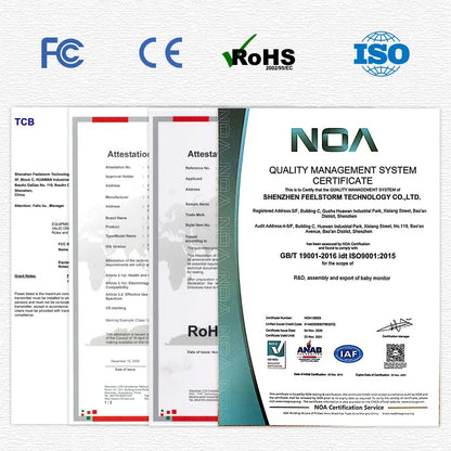 5.0 Inch Video Baby Monitor With Pan Tilt Camera Wireless Two Way Audio Night Vision Security Babysitter VOX Wake Up USB Charge