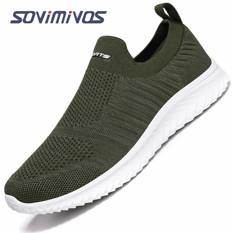 Outdoor Super Light Men Sneakers Fashion Breathable Running Sport Shoes Quality Slip-on Unisex Athletic Footwear 2022 Hot Sale
