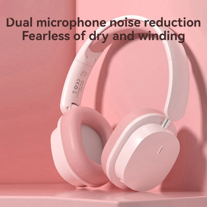 2026 New Foldable Headset Wireless Bluetooth Earbuds Head Mounted Noise Cancelling Earphones Sports with Mic Music Headphones
