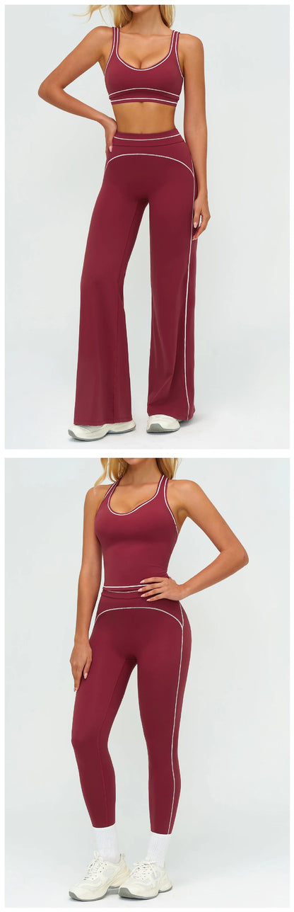 Yoga Suit 2PCS Women Tracksuits Sports Outfits Gym Clothes Running Sports Bra Suits Female Workout Yoga Clothes Athletic Wear