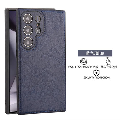 Luxury Vintage PU Leather Case for Samsung S26 Ultra S25 S24 Plus S23 S22 S26Ultra Slim Camera Shockproof Soft Bumper Back Cover