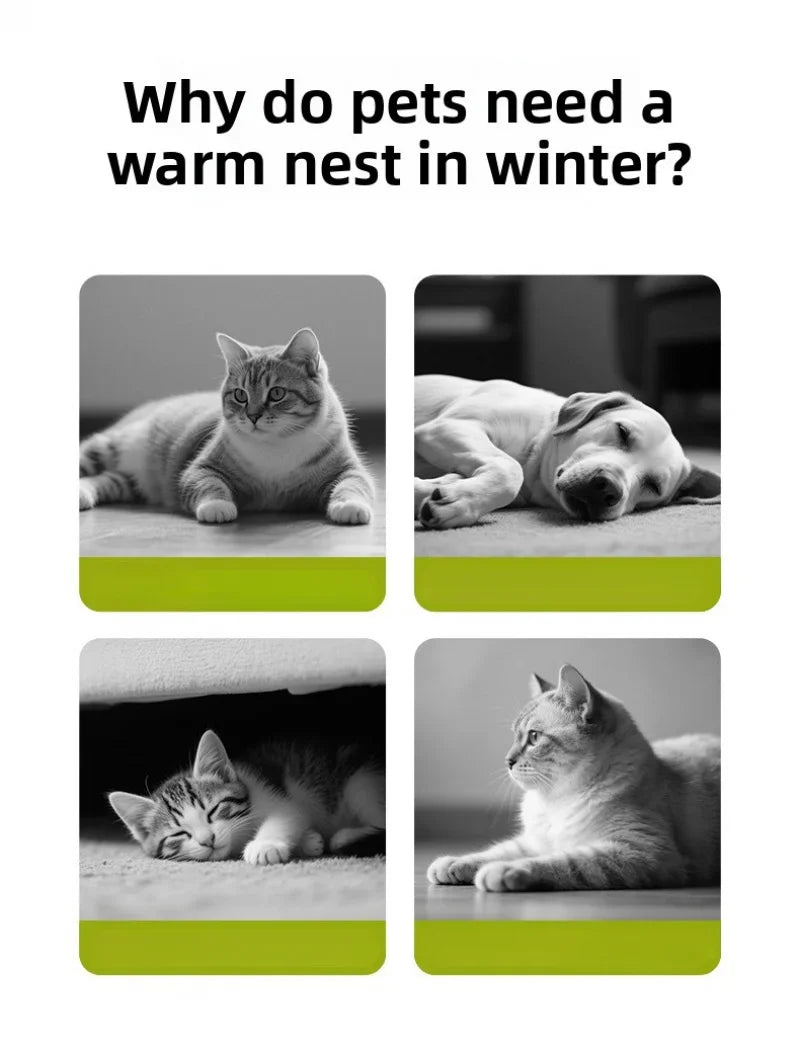 Cat Nest Four Seasons Universal Removable and Closed Cat Bed Winter Dog Nest Warm Sleeping Bag with Thick Velvet Pet Supplies