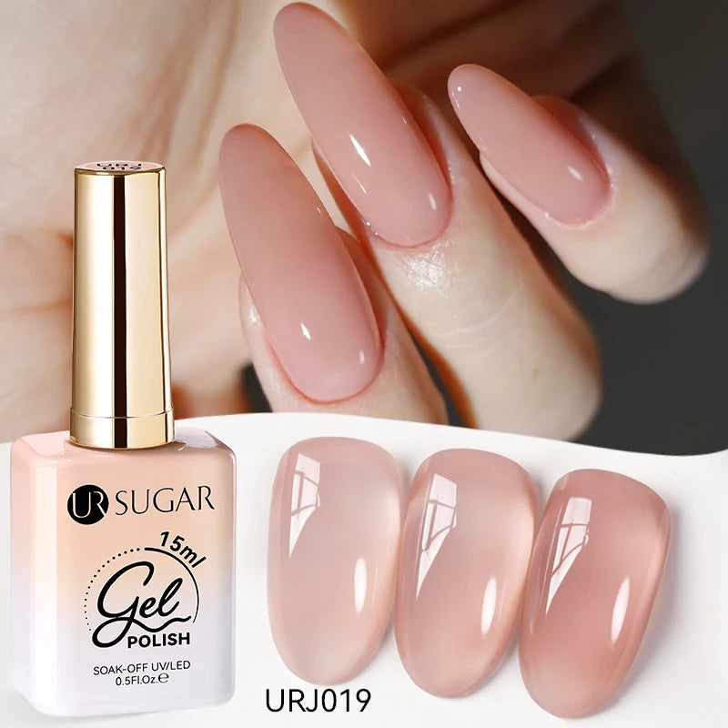 Jelly Gel Polish - Eco Friendly Semi Permanent UV LED Nail Polish for Salon Use
