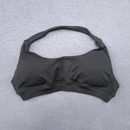 Shorts Set 2 Pieces Seamless Yoga Set Workout Tracksuit Women Halter Sport Bra And Low Waist Scrunch Bum Gym Shorts Suits