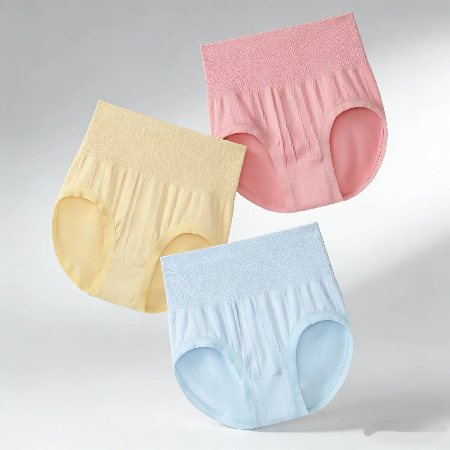 3PCS/set Universal Underwear Woman High Waist Women's Panties Comfort Cotton Brief Breathable Panty Underpants for Ladies