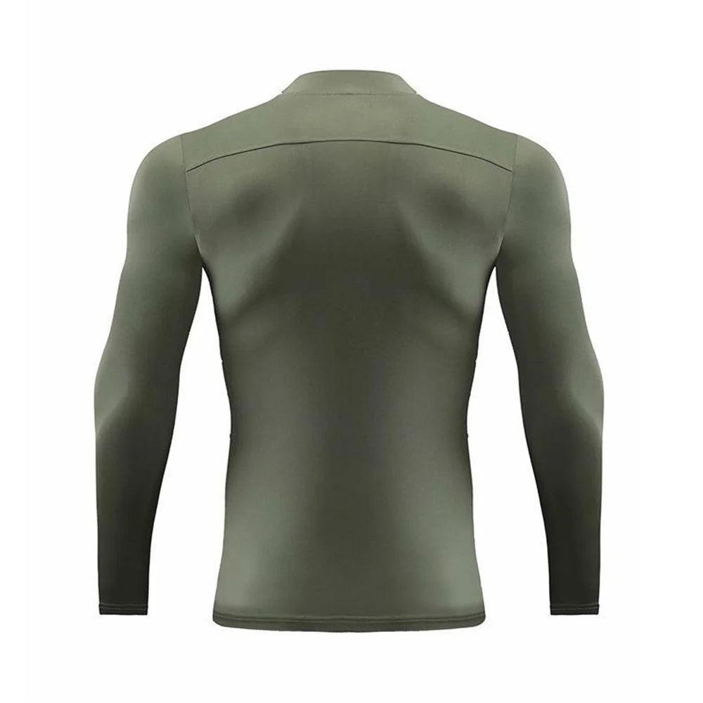 Men's Compression Shirt Athletic Long Sleeve Workout T Shirt | UV Sun Protection, Quick Dry