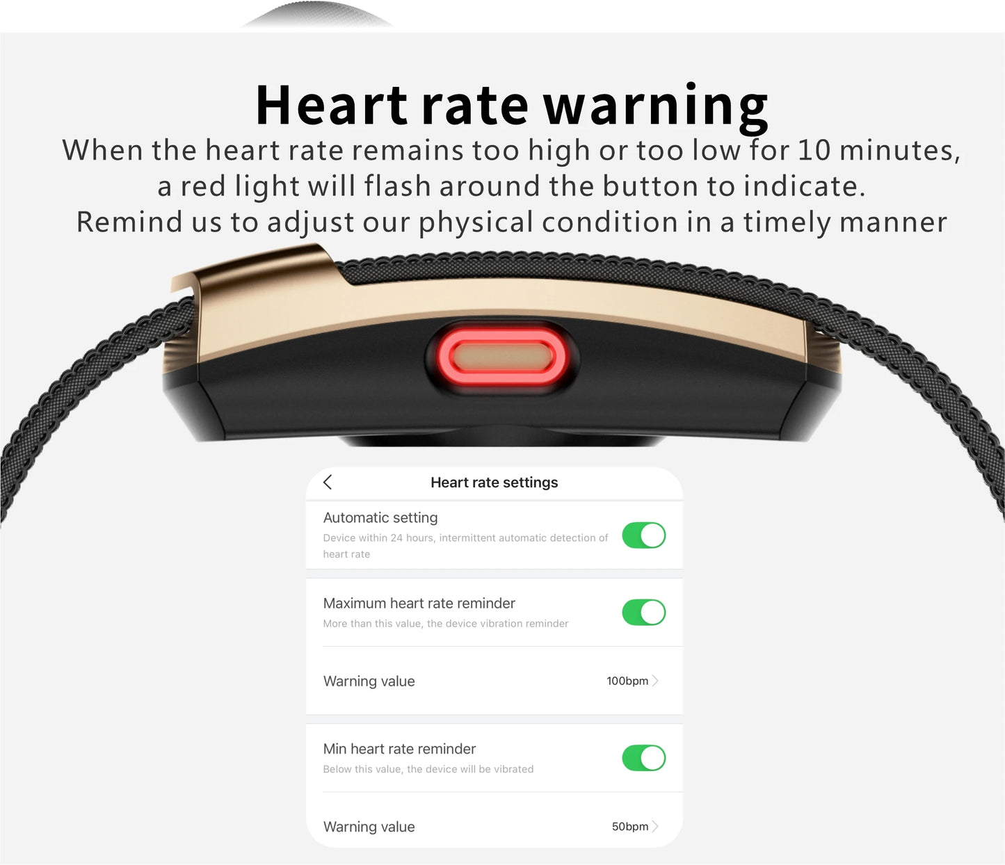 No Screen Smart Bracelet Health Fitness Tracker 24/7 Heart Monitor Sleep Tracker Multi-Sport Tracker Wristband for Android iOS
