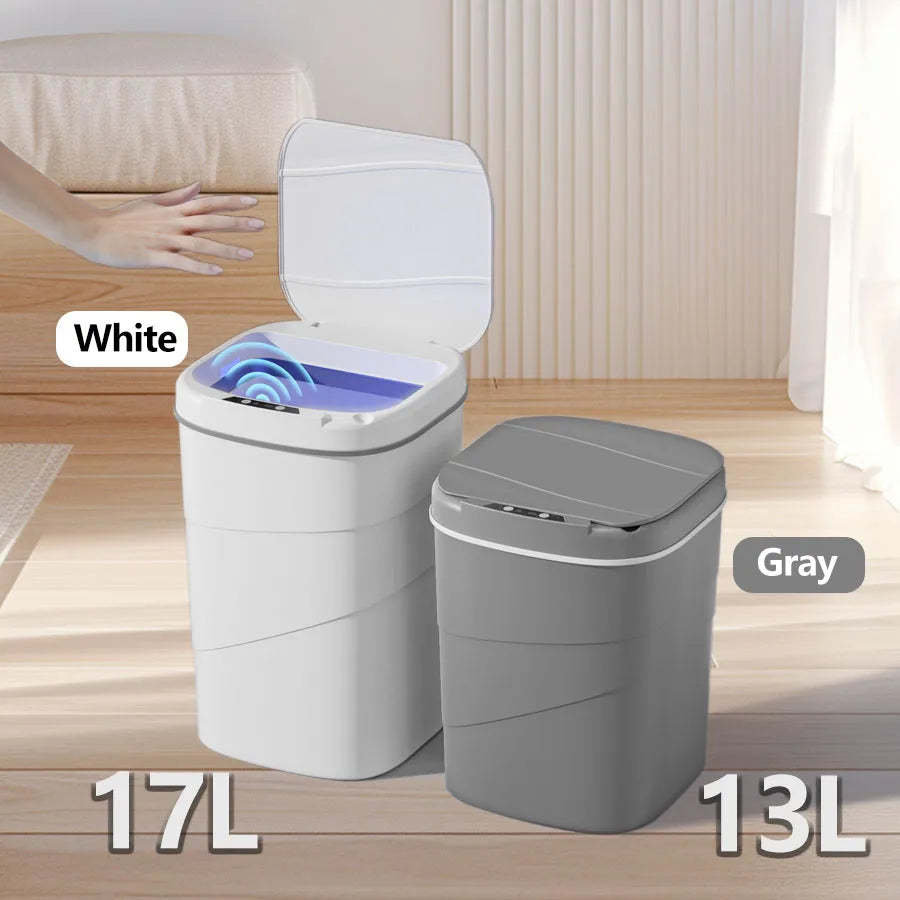 Touchless Automatic Trash Can - Smart Sensor Battery-Powered for Kitchen  Office
