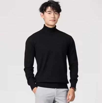 Cashmere Cotton Blend Turtleneck Men Jumper 2025 Autumn Winter Wram Clothes Vetement Homme Pull Homme Hiver Man Pullover Sweater