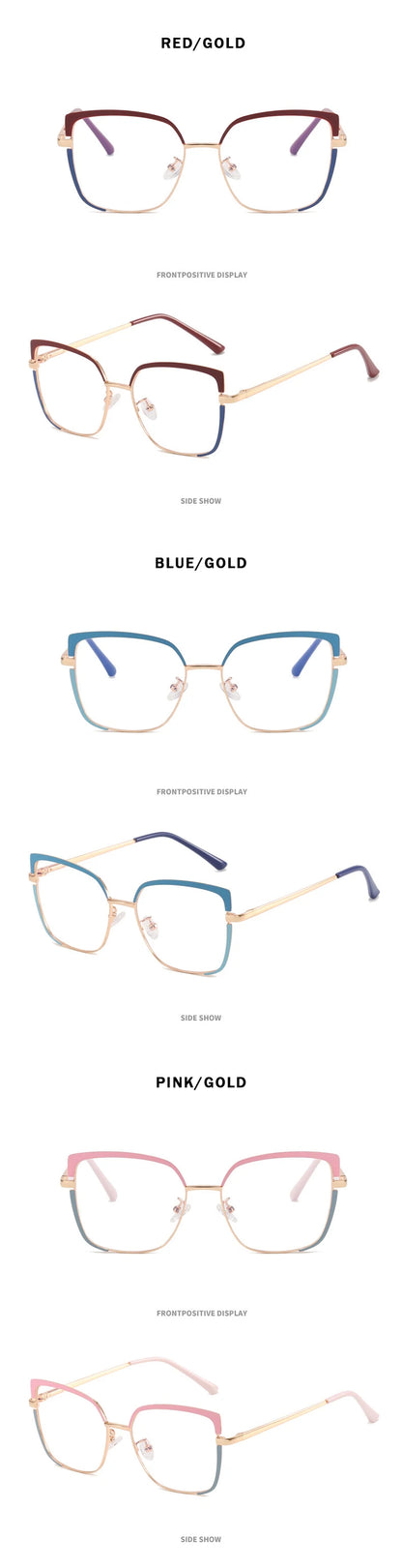 O-Q CLUB Women's Grade Glasses Anti Blue Light Lenses Woman's Eyeglasses Lunettes Myopia Reading Glass Sunglasses Man Eyewear