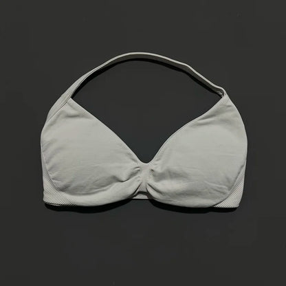 Impact Sports Bra - High Support Strappy Halter Bra With Removable Pads