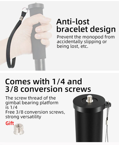 BEXIN Lightweight Monopod Aluminium DSLR Camera Tripod Camera Mount Adapter Support Monopod For Nikon Sony Camera